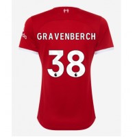 Liverpool Ryan Gravenberch #38 Domáci Ženy futbalový dres 2023-24 Krátky Rukáv